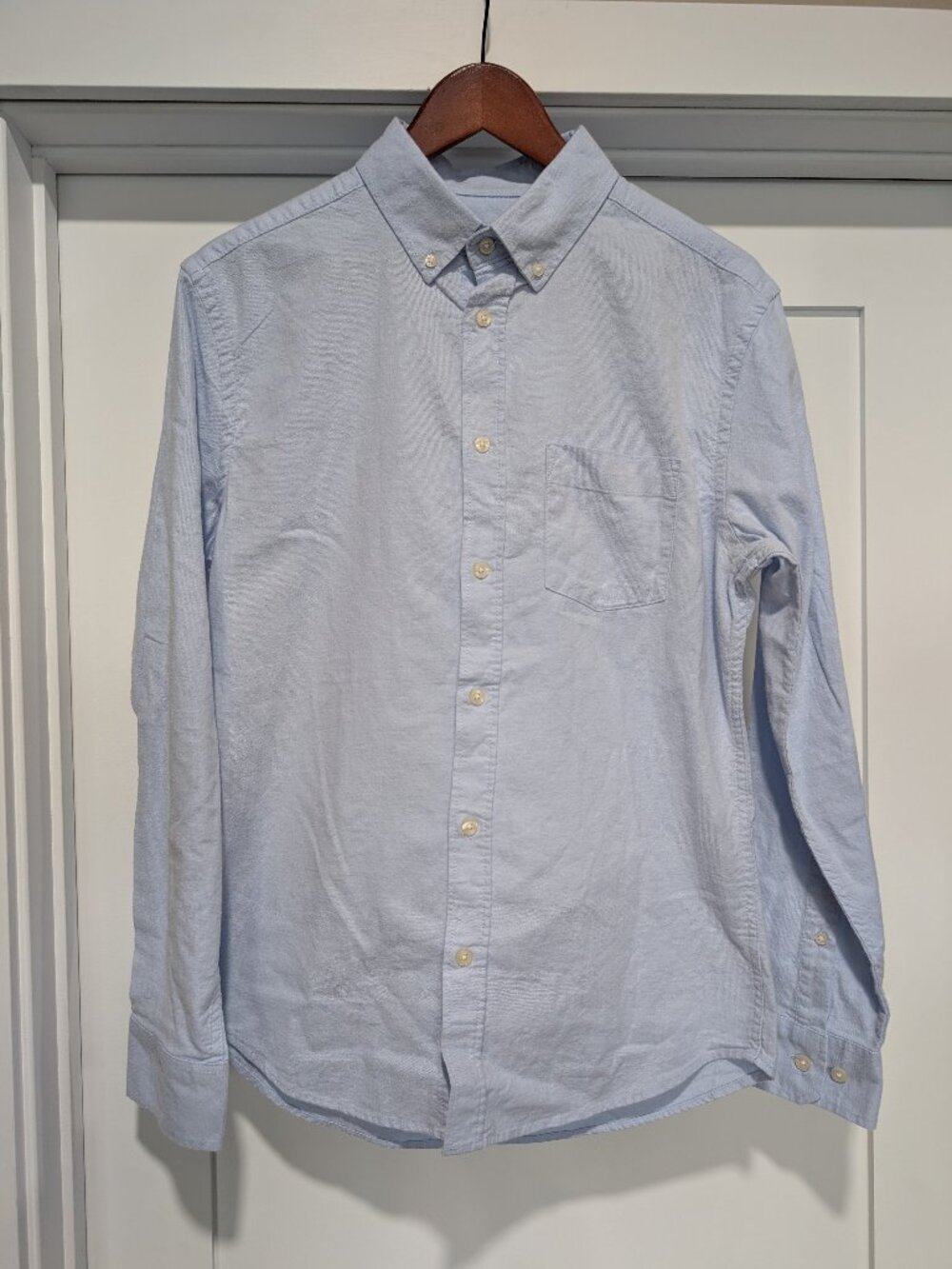 Goodfellow & Co Men's Every Wear Oxford Button Up, Slim, NWT, Blue